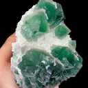 Natural Green Octahedral Fluorite, Mineral Specimen:Inner Mongolia,China (115*125*45MM) - image 3