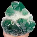 Natural Green Octahedral Fluorite, Mineral Specimen:Inner Mongolia,China (115*125*45MM) - image 1