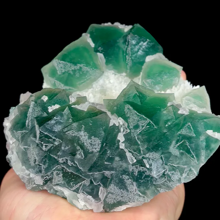 Natural Green Octahedral Fluorite, Mineral Specimen:Inner Mongolia,China (115*125*45MM) - image 4