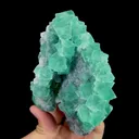 Natural Green Octahedral Fluorite, Mineral Specimen:Inner Mongolia,China (95*120*60MM) - image 2