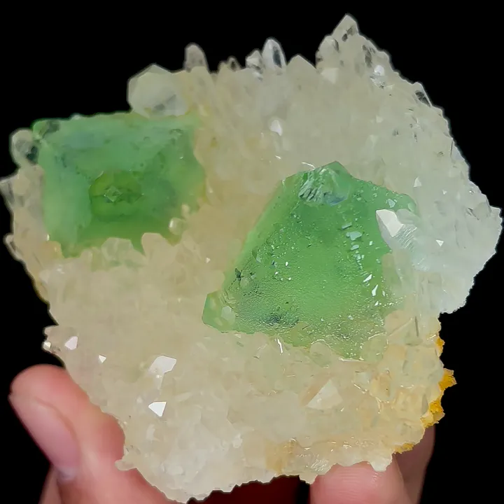 Natural Green Octahedral Fluorite, Mineral Specimen:Zhejiang,China (70*65*25MM) - image 5