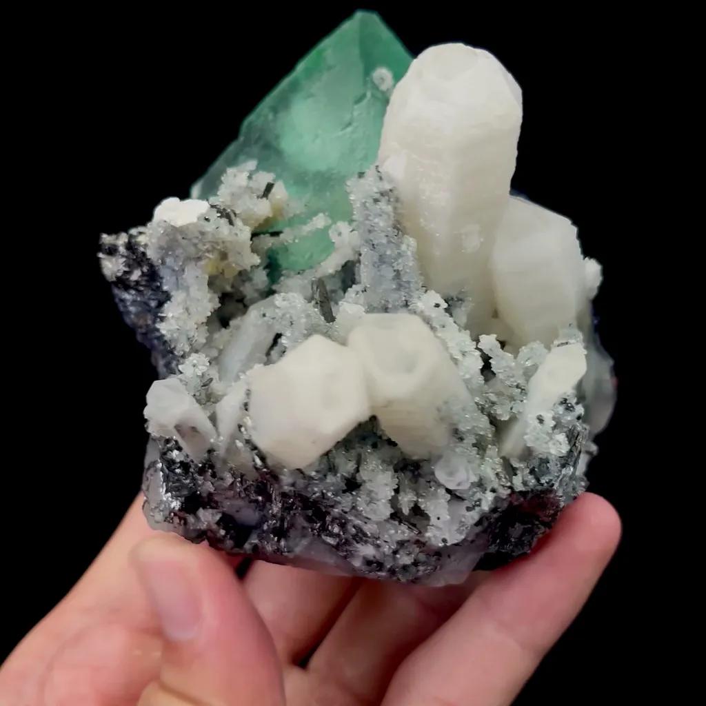Natural Green Octahedral Fluorite with Crystal Mineral Specimen,High Quality Specimen,HUANGGANG,INNER MONGOLIA,CHINA(103*87*80mm) - image 2