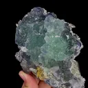 Natural Green Phantom Fluorite and Calcite, Mineral Specimen: Fujian,China (115*90*45MM) - image 2