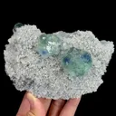 Natural Green Phantom Fluorite and Calcite, Mineral Specimen:Fujian,China (120*80*50MM) - image 2