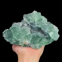 Natural Green Phantom Fluorite and Calcite, Mineral Specimen:Fujian,China (160*120*70MM) - image 4