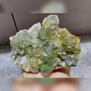 Natural Green Phantom Fluorite and Calcite Symbiosis comes from Fujian,China 130*100*40MM - image 1