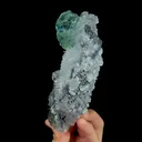 Natural Green Phantom Fluorite and Clear Quartz Cluster, Mineral Specimen:Fujian,China (60*145*40MM) - image 6