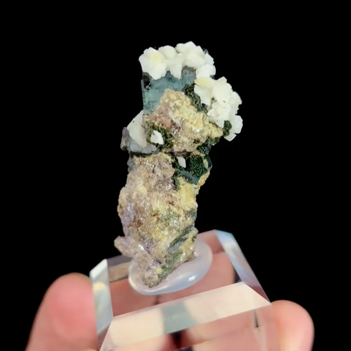 Natural Green Phantom Fluorite and Dolomite, Mineral Specimen: Yaogangxian,Hunan (25*15*40MM) - image 3