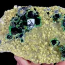 Natural Green Phantom Fluorite and Mica, Mineral Specimen: Inner Mongolia,China (135*85*40MM) - image 2