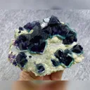 Natural Green Phantom Fluorite and Mica Symbiosis comes from Yindu,Inner Mongolia 95*75*30MM - image 1