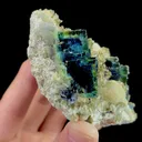 Natural Green Phantom Fluorite and Pyrite,Mica,Mineral Specimen:YINDU NEIMENGGU (90*40*70mm) - image 3
