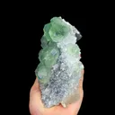 Natural Green Phantom Fluorite and Quartz Cluster, Mineral Specimen: Fujian,China (160*90*85MM) - image 5