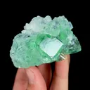 Natural Green Phantom Fluorite and Quartz Cluster, Mineral Specimen:Zhejiang,China (65*45*40MM) - image 3