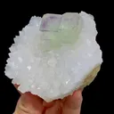 Natural Green Phantom Fluorite and Quartz comes from Zhejiang,China 85*80*40MM - image 2