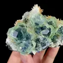Natural Green Phantom Fluorite and Quartz, Mineral Specimen:Fujian,China (110*55*45MM) - image 2