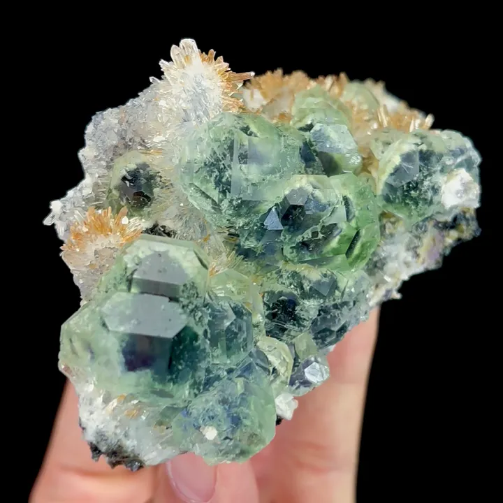 Natural Green Phantom Fluorite and Quartz, Mineral Specimen:Fujian,China (110*55*45MM) - image 3