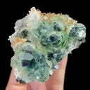 Natural Green Phantom Fluorite and Quartz, Mineral Specimen:Fujian,China (110*55*45MM) - image 3