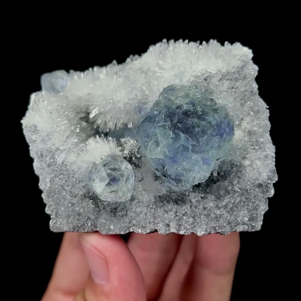Natural Green Phantom Fluorite and Quartz Mineral Specimen,High Quality Specimen,FUJIAN,CHINA(70*60*40mm) - image 2