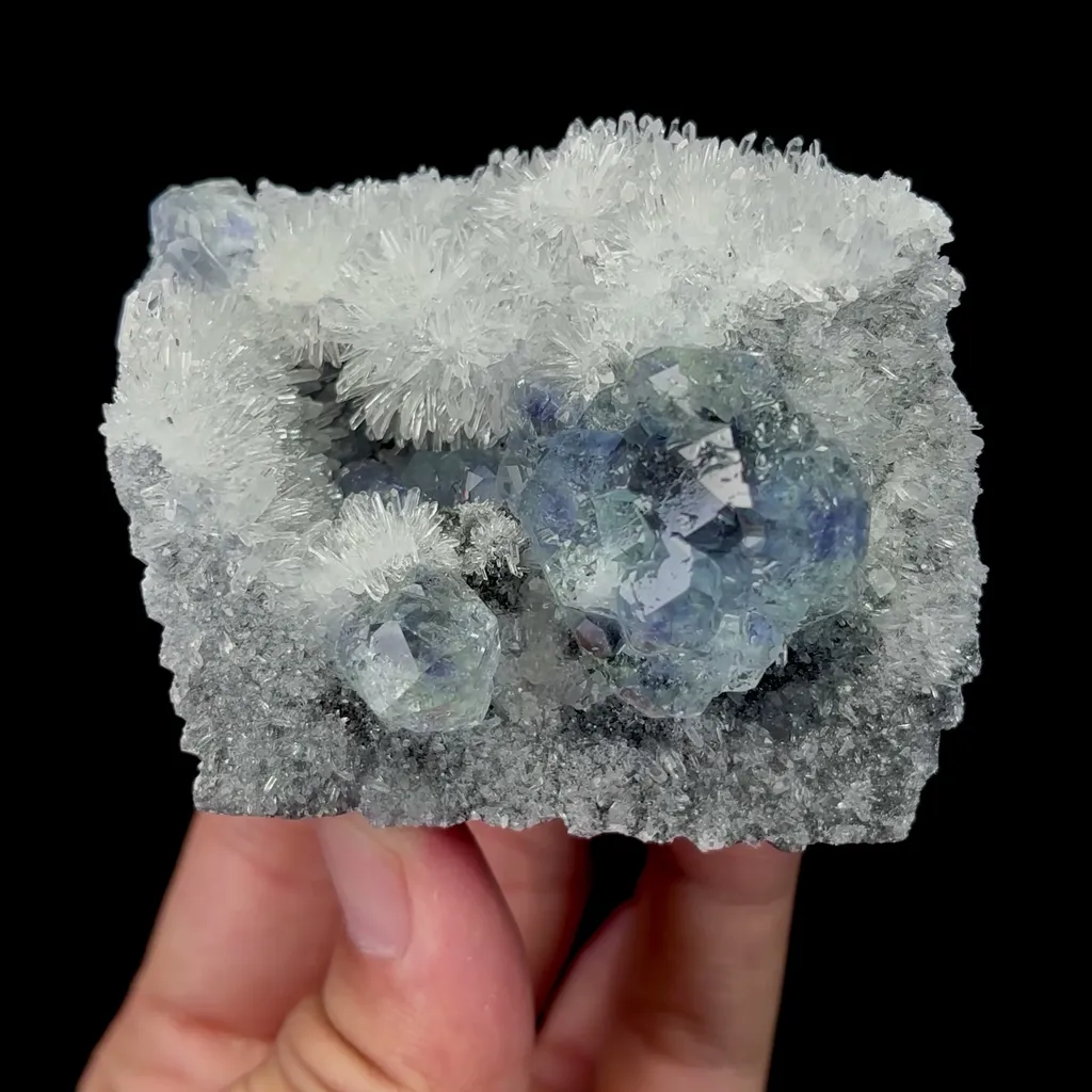 Natural Green Phantom Fluorite and Quartz Mineral Specimen,High Quality Specimen,FUJIAN,CHINA(70*60*40mm) - image 4