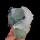 Natural Green Phantom Fluorite and Quartz, Mineral Specimen:Zhejiang,China (100*150*90MM) - image 5