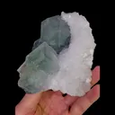 Natural Green Phantom Fluorite and Quartz, Mineral Specimen:Zhejiang,China (100*150*90MM) - image 2