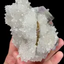 Natural Green Phantom Fluorite and Quartz, Mineral Specimen:Zhejiang,China (110*80*50MM) - image 4