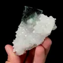 Natural Green Phantom Fluorite and Quartz, Mineral Specimen:Zhejiang,China (50*70*35MM) - image 2
