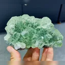 Natural Green Phantom Fluorite and Quartz Symbiosis comes from Fujian,China 125*75*80MM - image 1