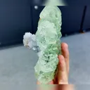 Natural Green Phantom Fluorite and Quartz Symbiosis comes from Fujian,China 125*75*80MM - image 2