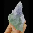 Natural Green Phantom Fluorite and Quartz Symbiosis comes from Fujian,China 45*40*85MM - image 2