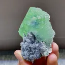 Natural Green Phantom Fluorite and Quartz Symbiosis comes from Fujian,China 55*70*30MM - image 3
