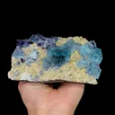 Natural Green Phantom Fluorite and Siderite, Mineral Specimen: Inner Mongolia,China (145*95*50MM) - image 4