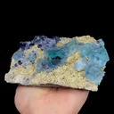 Natural Green Phantom Fluorite and Siderite, Mineral Specimen: Inner Mongolia,China (145*95*50MM) - image 2