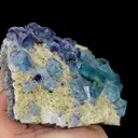 Natural Green Phantom Fluorite and Siderite, Mineral Specimen: Inner Mongolia,China (145*95*50MM) - image 3