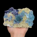 Natural Green Phantom Fluorite and Siderite, Mineral Specimen: Inner Mongolia,China (145*95*50MM) - image 1