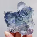 Natural Green Phantom Fluorite & Calcite,Mineral Specimen: Fujian,China (55*55*25MM) - image 2