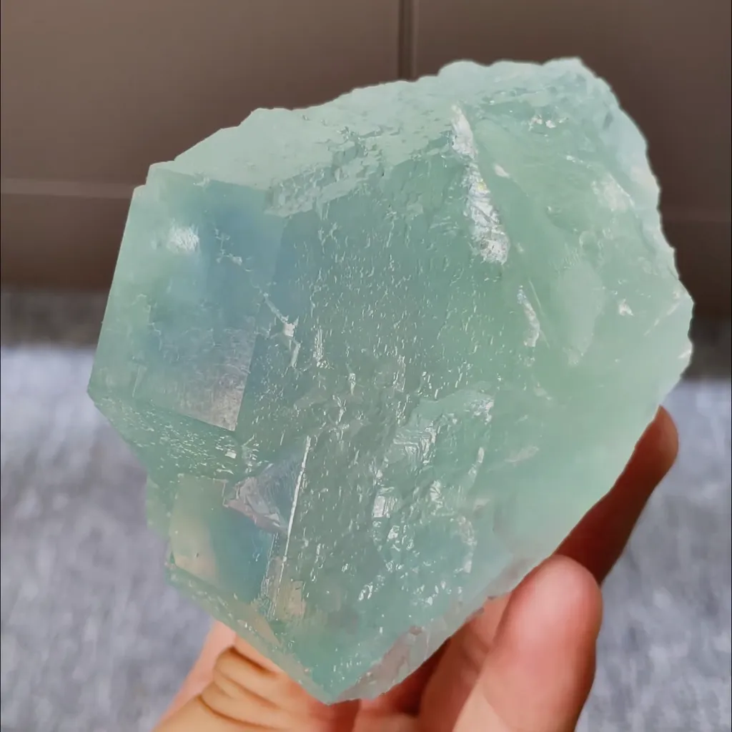 Natural Green Phantom Fluorite comes from Fujian,China 75*100*65MM - image 2
