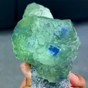 Natural Green Phantom Fluorite comes from Fujian,China50*60*100MM - image 1