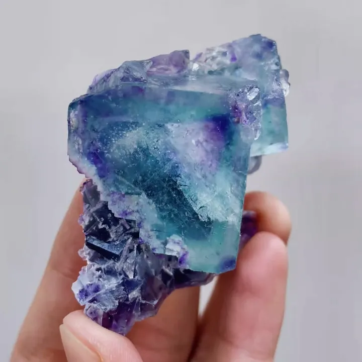 Natural Green Phantom Fluorite comes from Inner Mongolia,China 50*50*35MM - image 4