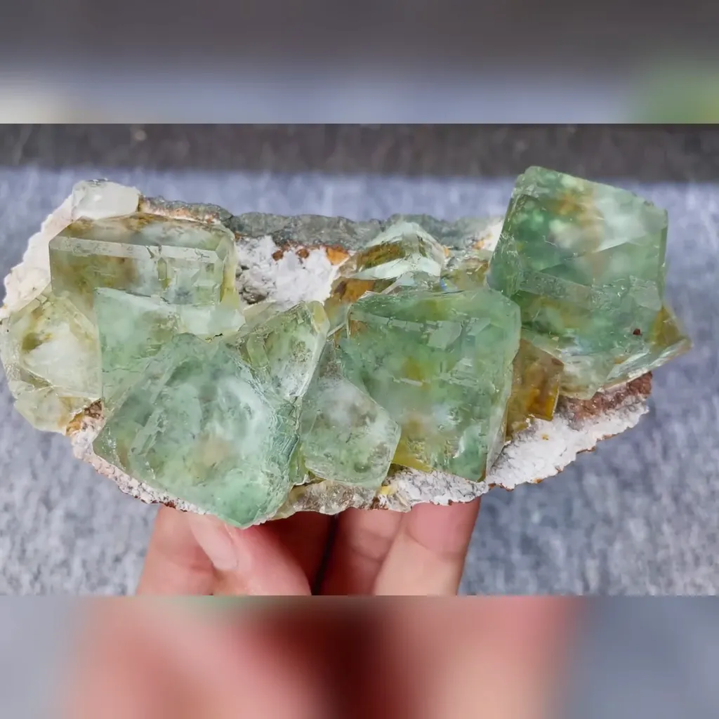 Natural Green Phantom Fluorite comes from Xianghualing,Hunan 130*60*30MM - image 4