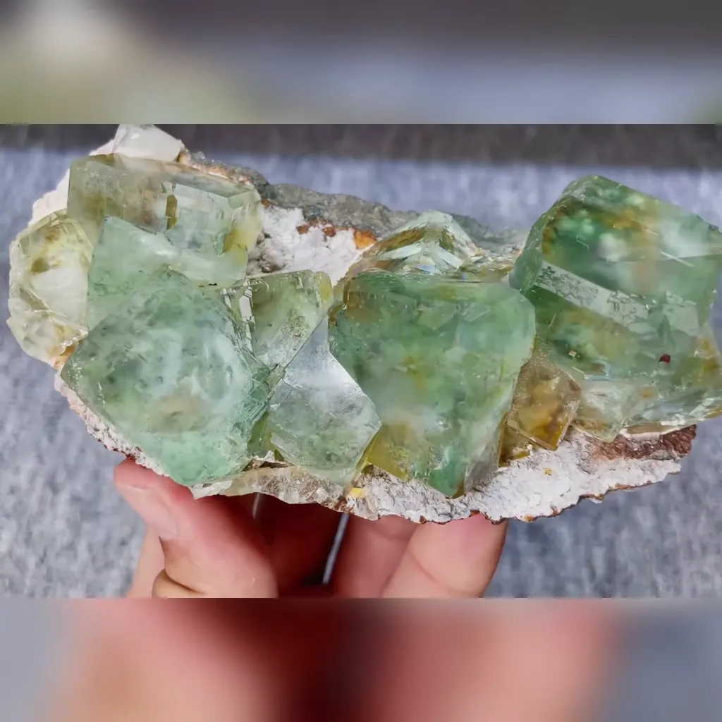 Natural Green Phantom Fluorite comes from Xianghualing,Hunan 130*60*30MM - image 3