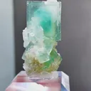 Natural Green Phantom Fluorite comes from Xianghualing,Hunan 15*30*35MM - image 1