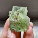 Natural Green Phantom Fluorite comes from Xianghualing,Hunan 30*30*35MM - image 4