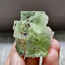 Natural Green Phantom Fluorite comes from Xianghualing,Hunan 30*30*35MM - image 1