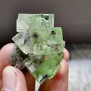 Natural Green Phantom Fluorite comes from Xianghualing,Hunan 30*30*35MM - image 3