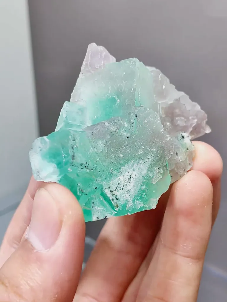 Natural Green Phantom Fluorite comes from Xianghualing,Hunan 60*40*20MM - image 5