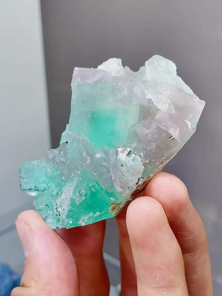 Natural Green Phantom Fluorite comes from Xianghualing,Hunan 60*40*20MM - image 2