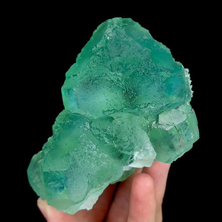 Natural Green Phantom Fluorite, Mineral Specimen: Fujian,China (80*100*80MM) image