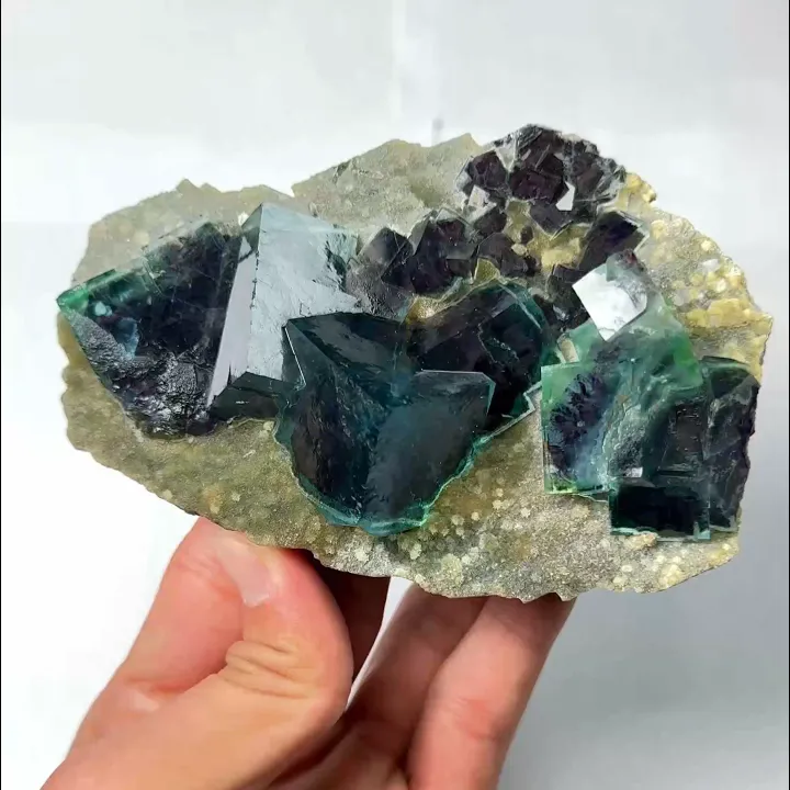 Natural Green Phantom Fluorite, Mineral Specimen: Inner Mongolia,China (120*80*45MM) - image 4