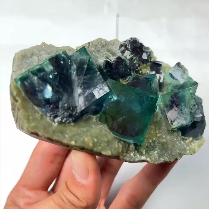 Natural Green Phantom Fluorite, Mineral Specimen: Inner Mongolia,China (120*80*45MM) - image 2
